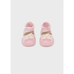 Mayoral Sock Shoe with Sole - Baby Pink
