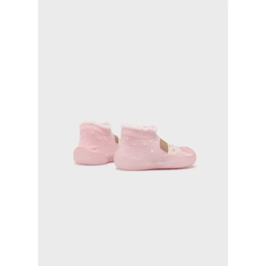 Mayoral Sock Shoe with Sole - Baby Pink