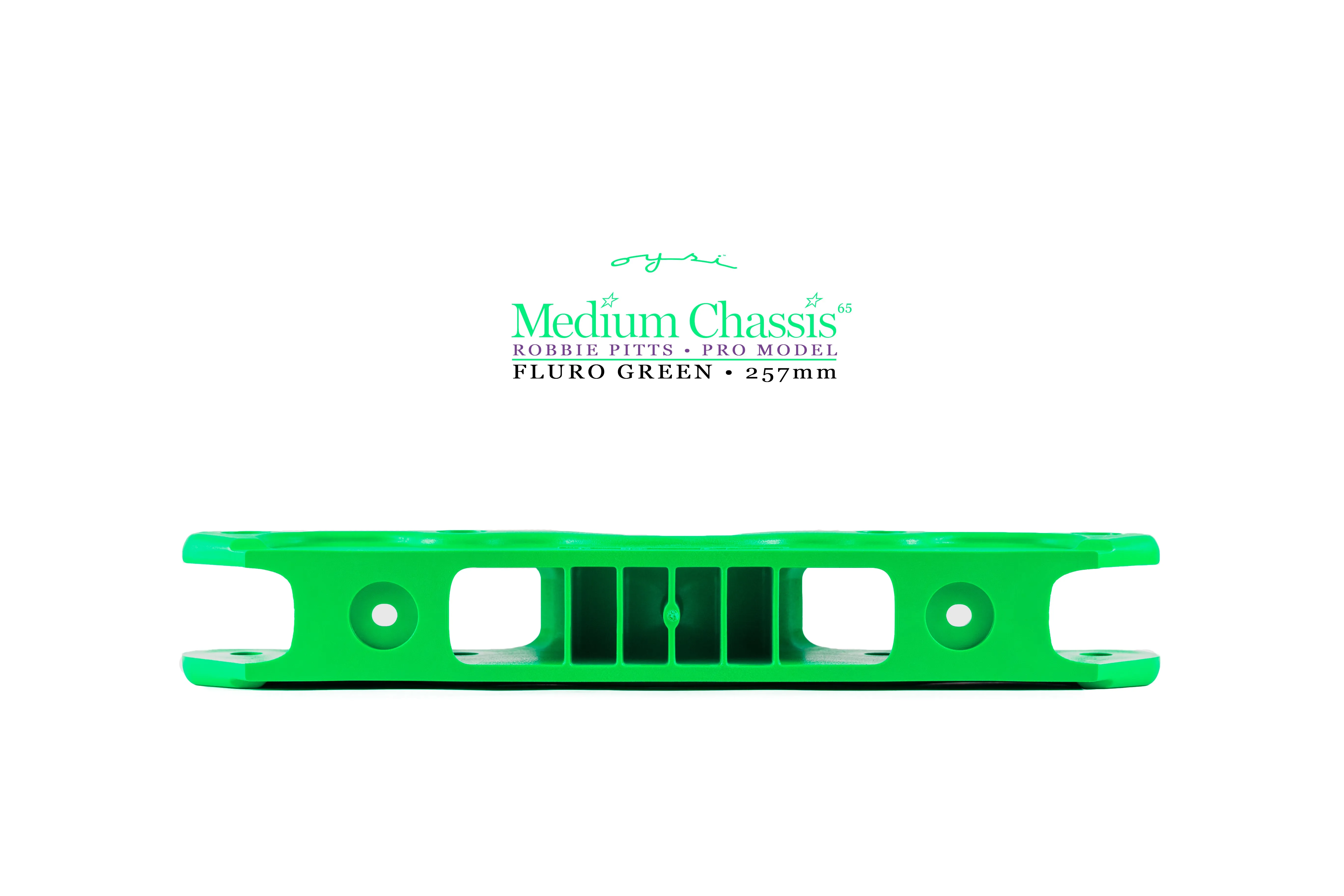 MEDIUM OYSI CHASSIS - Robbie Pitts - 257mm - 269mm - Fluro Green