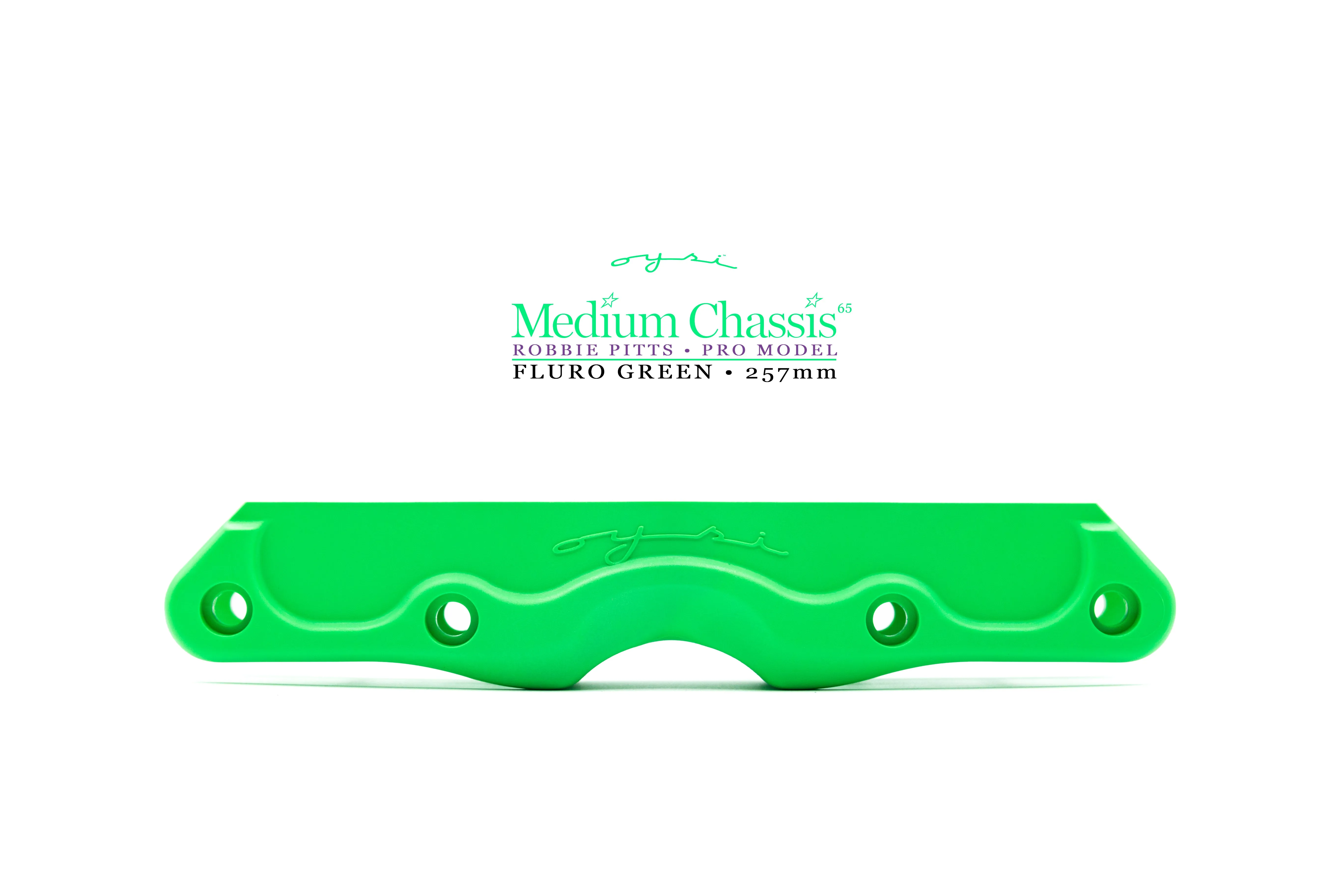 MEDIUM OYSI CHASSIS - Robbie Pitts - 257mm - 269mm - Fluro Green