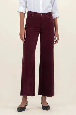MEG HIGH RISE FAB AB WIDE LEG RAW HEM-LONG INSEAM