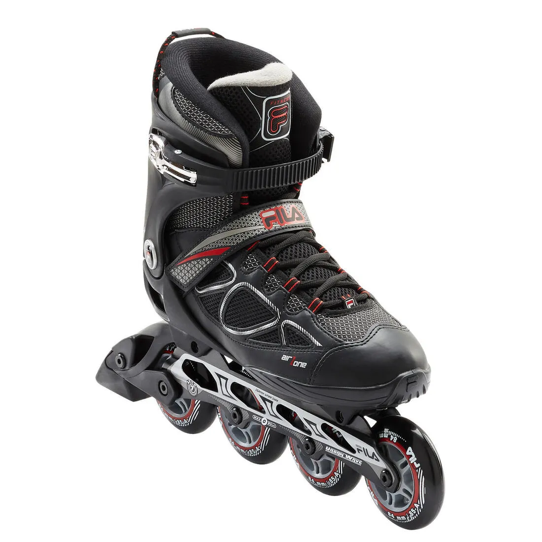 Men's 84 mm Fitness Skates Primo Air Zone - Black/Red
