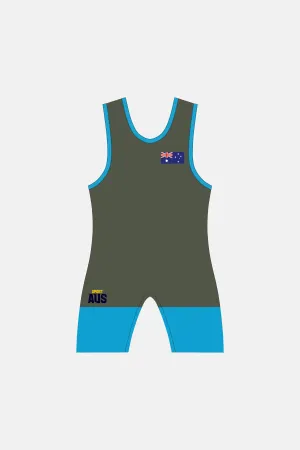 Mens Khaki Wrestling Suit