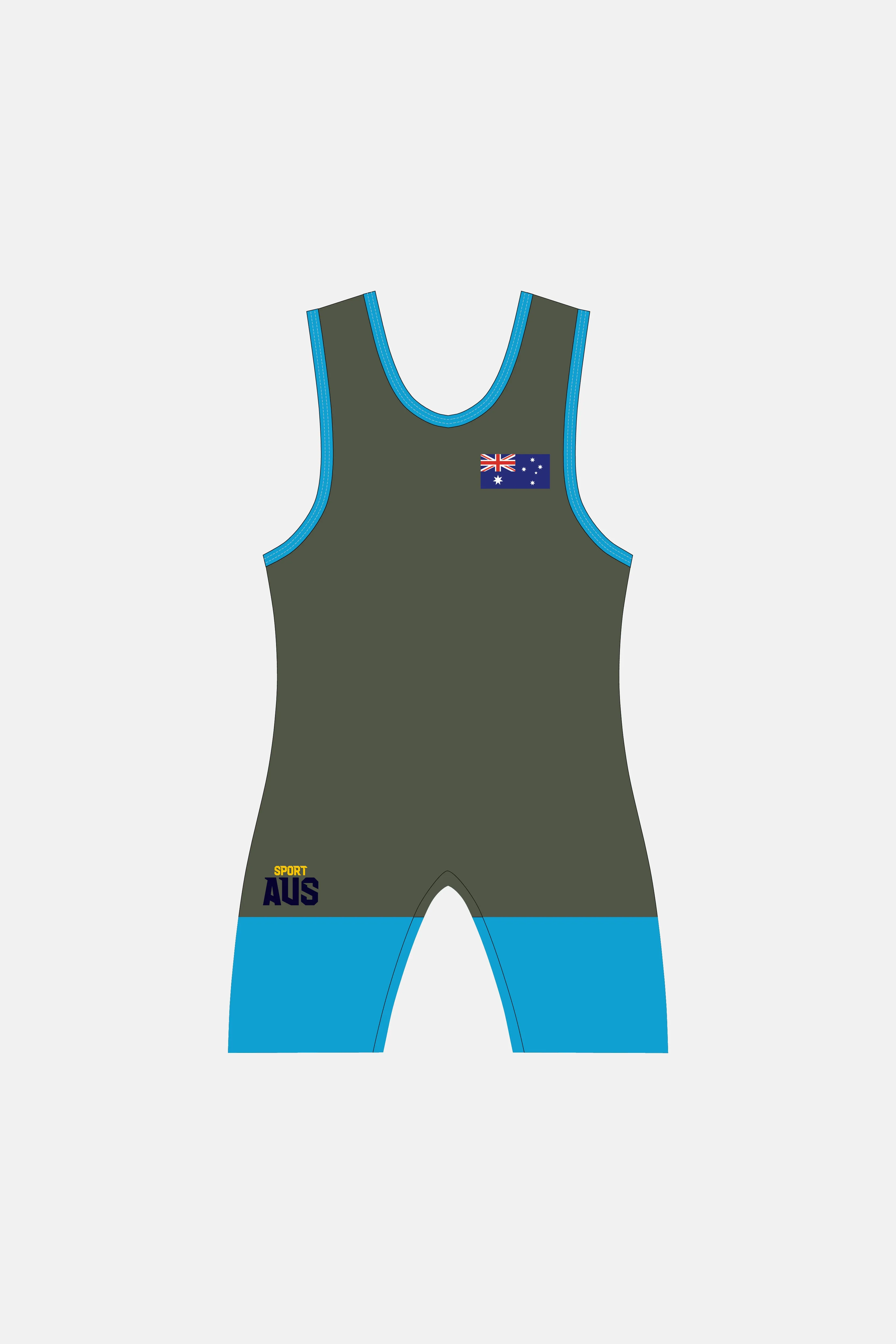 Mens Khaki Wrestling Suit