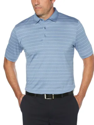 Mens Ventilated Stripe Polo