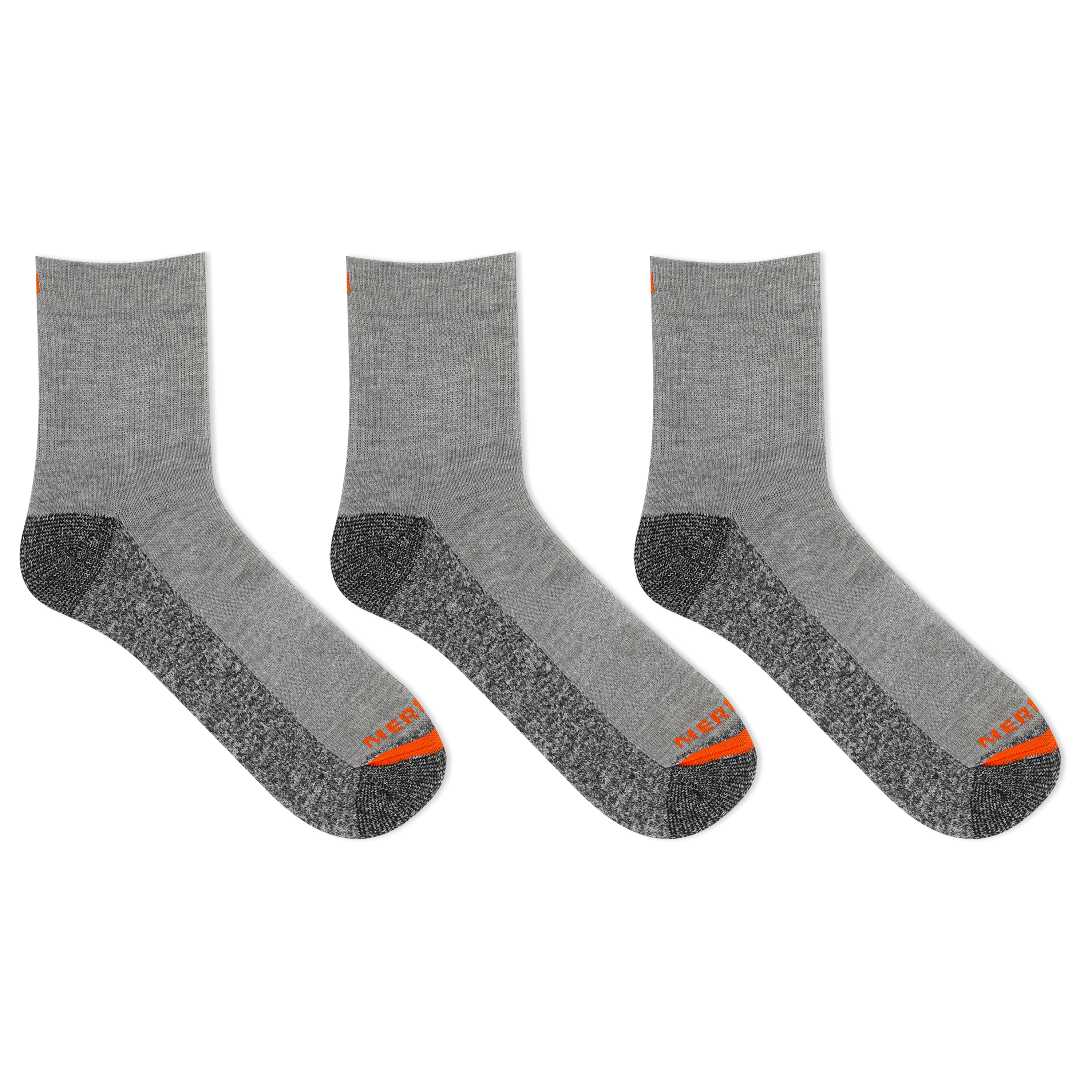 Merrell Active Ultra Comfortable and Durable Cushion Work Ankle Sock 3 Pair Pack with Fast Dry Moisture Wicking