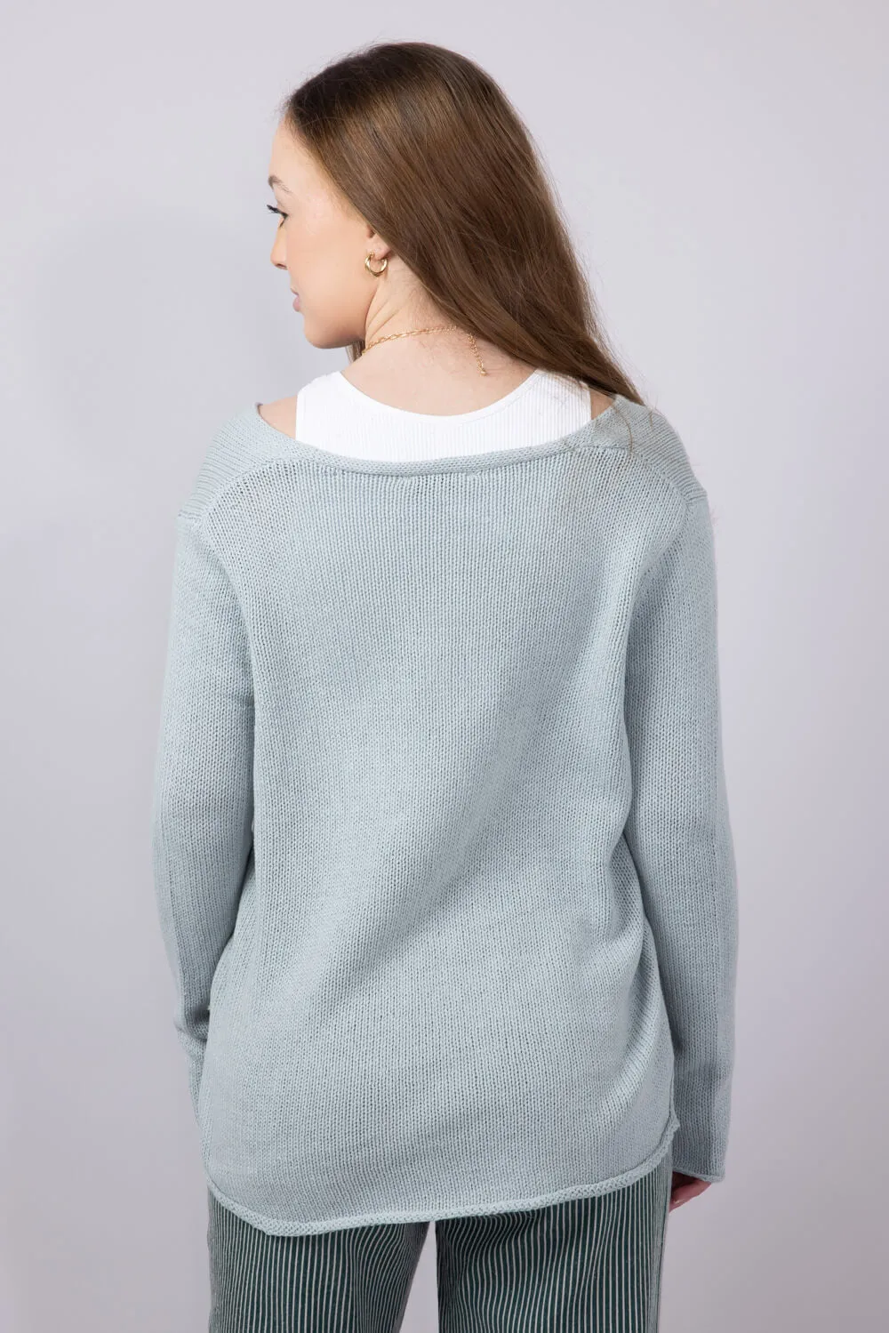 Miracle Beach Lightweight Sweater for Women in Sage | B2501-SAGE