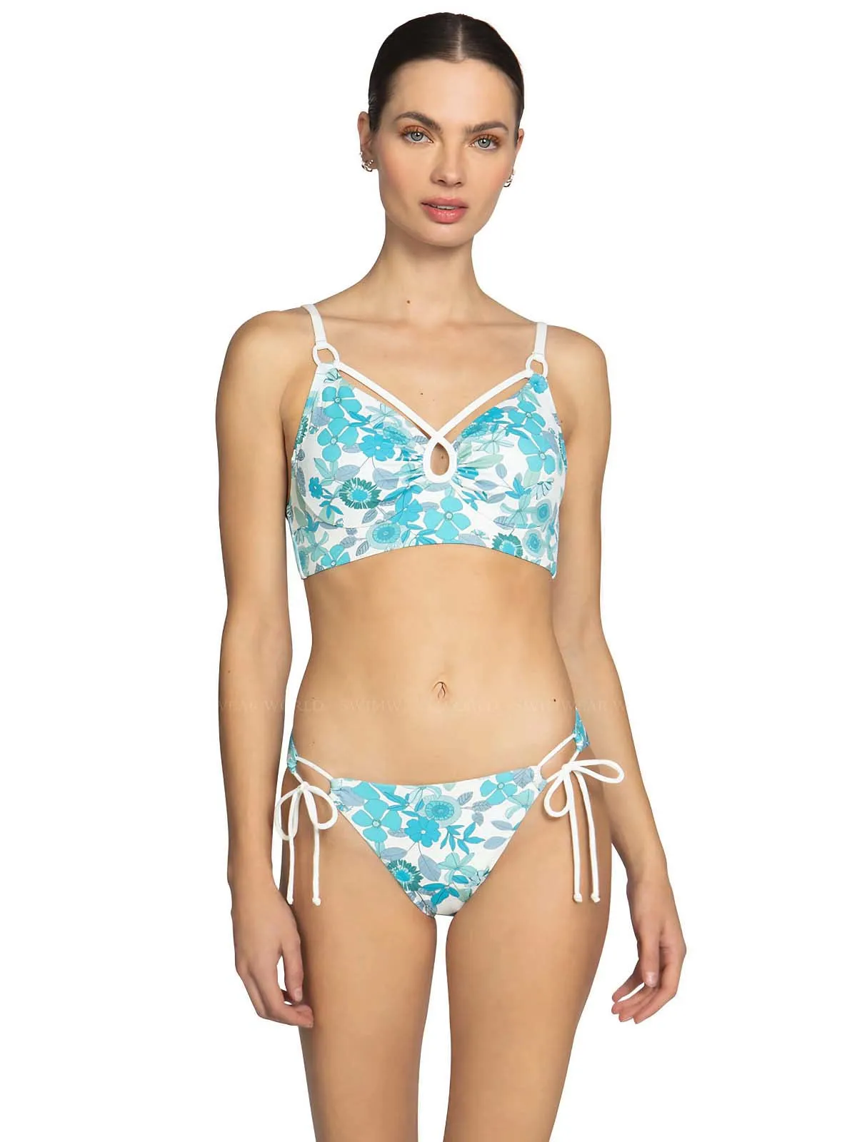 Nerissa Underwire Bra With Keyhole-Nerissa Side Tie Bikini ::RET