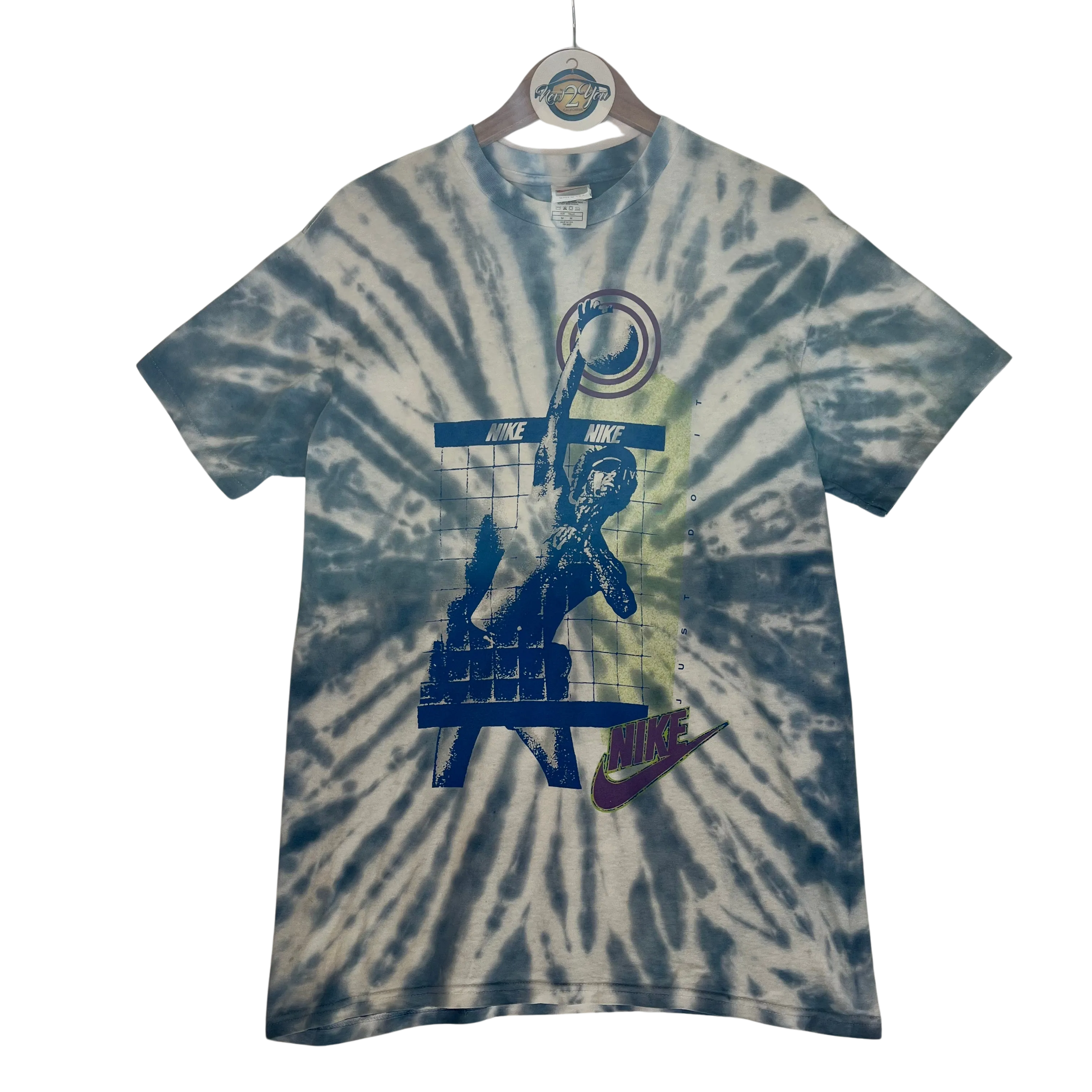 Nike Just Do It Vintage Tie Dye Volley Ball Tee
