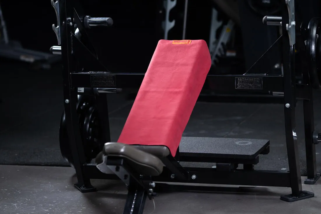 Non-Slip Weight Training Towel - Burgundy