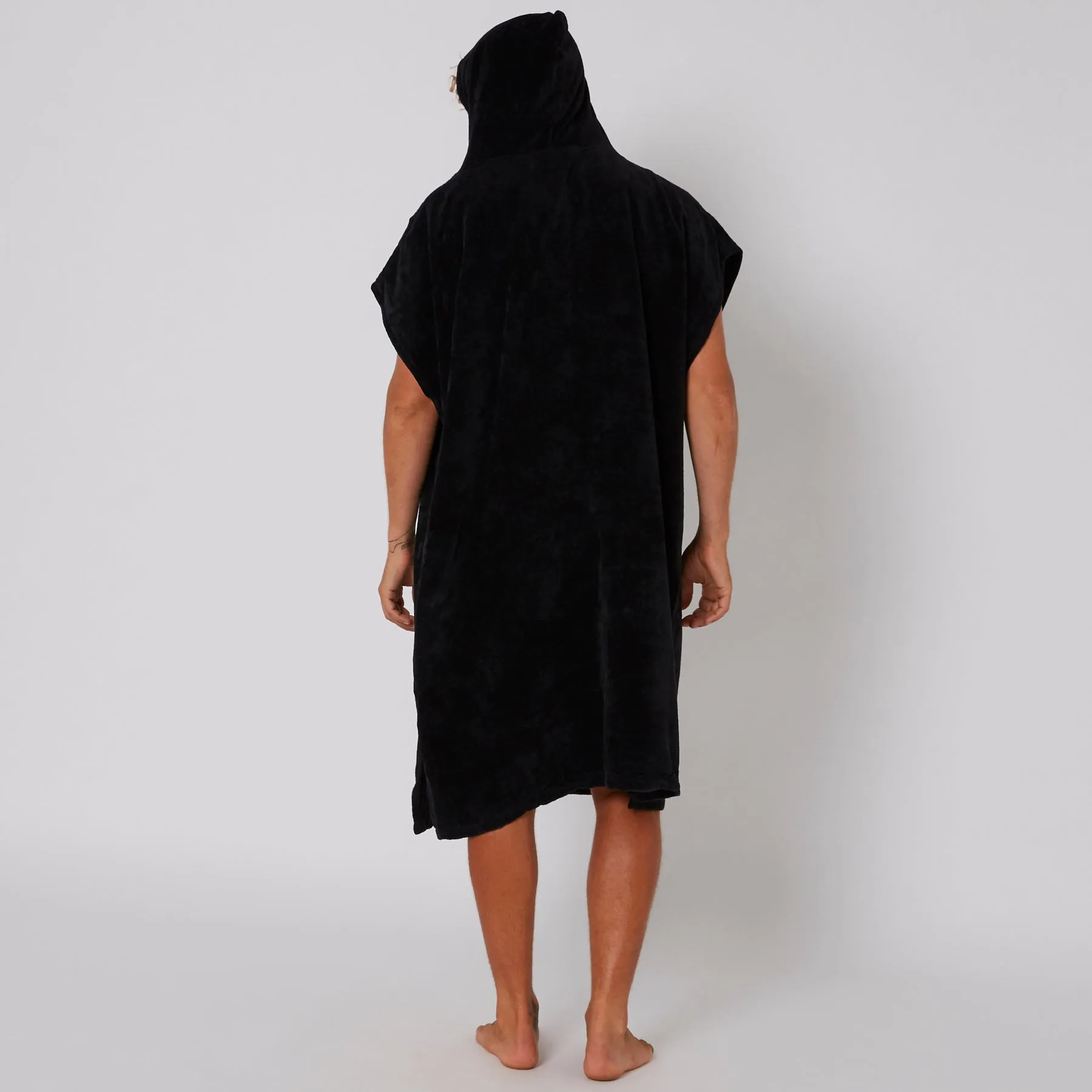 OCEAN AND EARTH Corp Hooded Poncho - Black