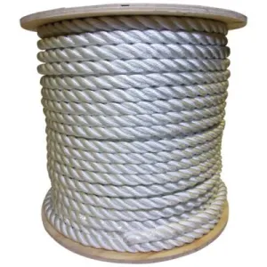 Orion Ropeworks Twisted Nylon Ropes, 1 1/2 in x 600 ft, Nylon, White, 530480-00600