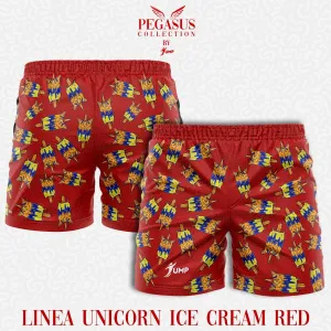 Pegasus Collection - Costume Bermuda Unicorn Ice Cream RED edition