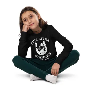 Pine River Logo Youth long sleeve tee