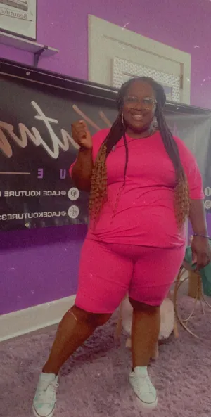 Plus Size Two-Piece Short Sets