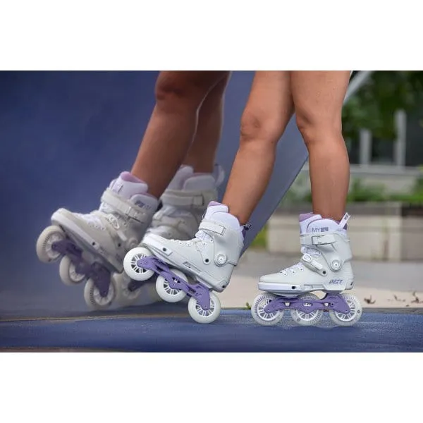 POWERSLIDE NEXT GREY / LAVENDER 3 x 100MM INLINE SKATES