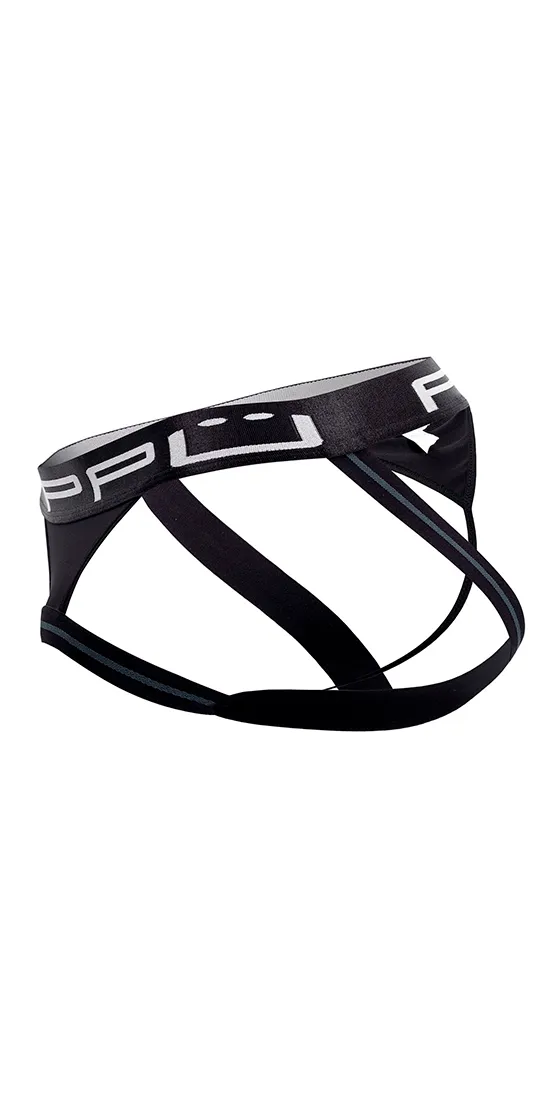 Ppu 2310 Ball Lifter And Thong Jockstrap Black