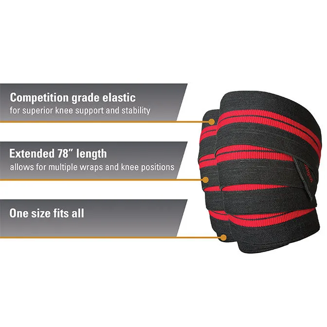 Red Line Knee Wraps