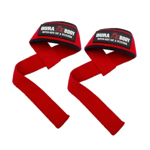 Red Weightlifting Cotton Straps