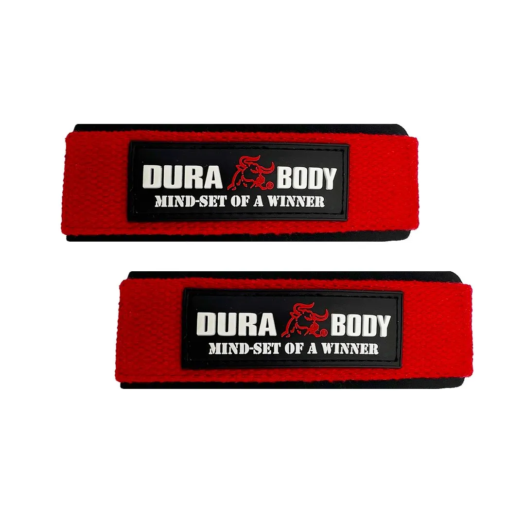 Red Weightlifting Cotton Straps