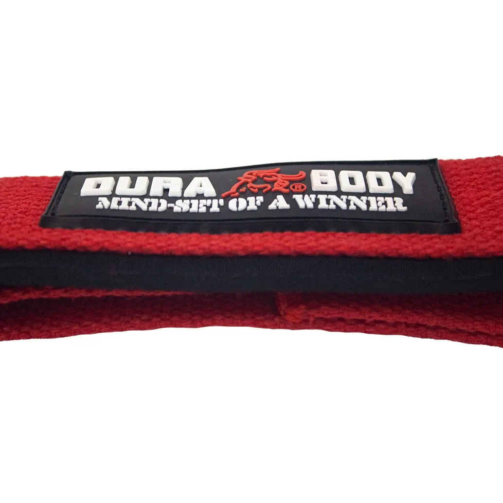 Red Weightlifting Cotton Straps