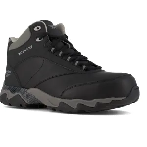 Reebok Men's Beamer Comp Toe Waterproof Athletic Work Boot- Black- RB1068