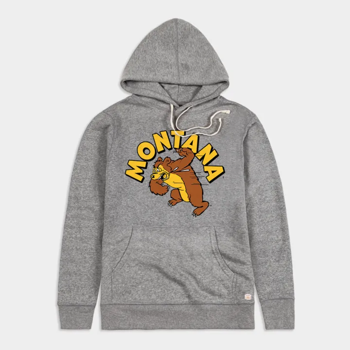 Retro Slobbering Bear Montana Hoodie