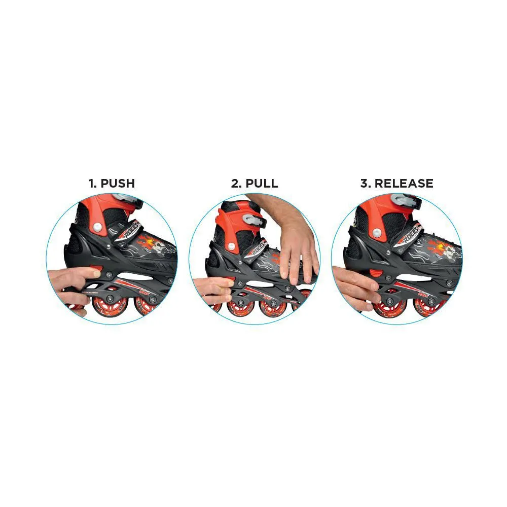 Roces JOKEY 3.0 BOY Black Lime Green - Inline Skates