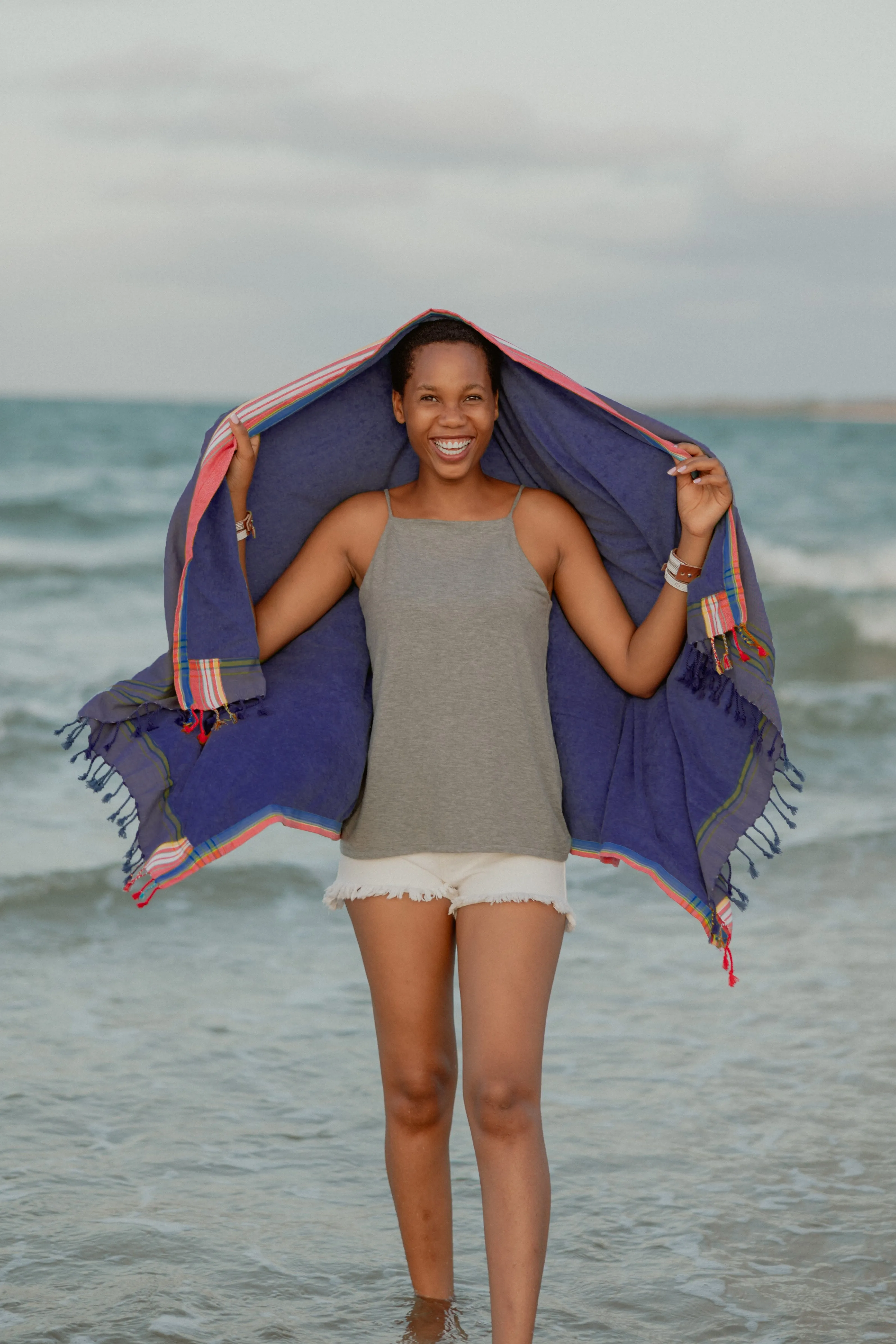 Royal Purple Kenyan Beach Towel