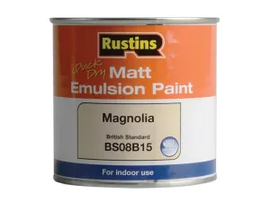 Rustins Quick Dry Matt Emulsion Paint Magnolia 250Ml