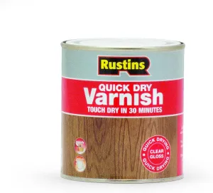 Rustins Quick Dry Varnish Gloss Clear 500Ml