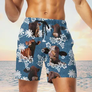 santa gertrudis Blue Tribal Shorts