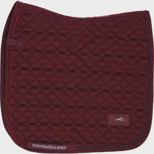 Schockemohle Crystal Brilliance Pad D Dark Cherry