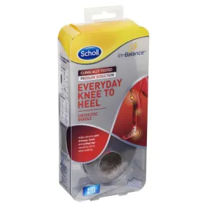 Scholl In-Bal Insole Knee to Heel M for Comfort and Support - Medium Size