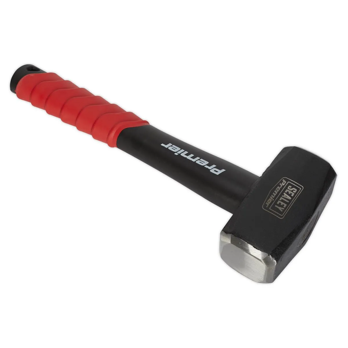 Sealey Premier Club Hammer 4lb Fibreglass Shaft Lump Carbon Steel Rubber Grip