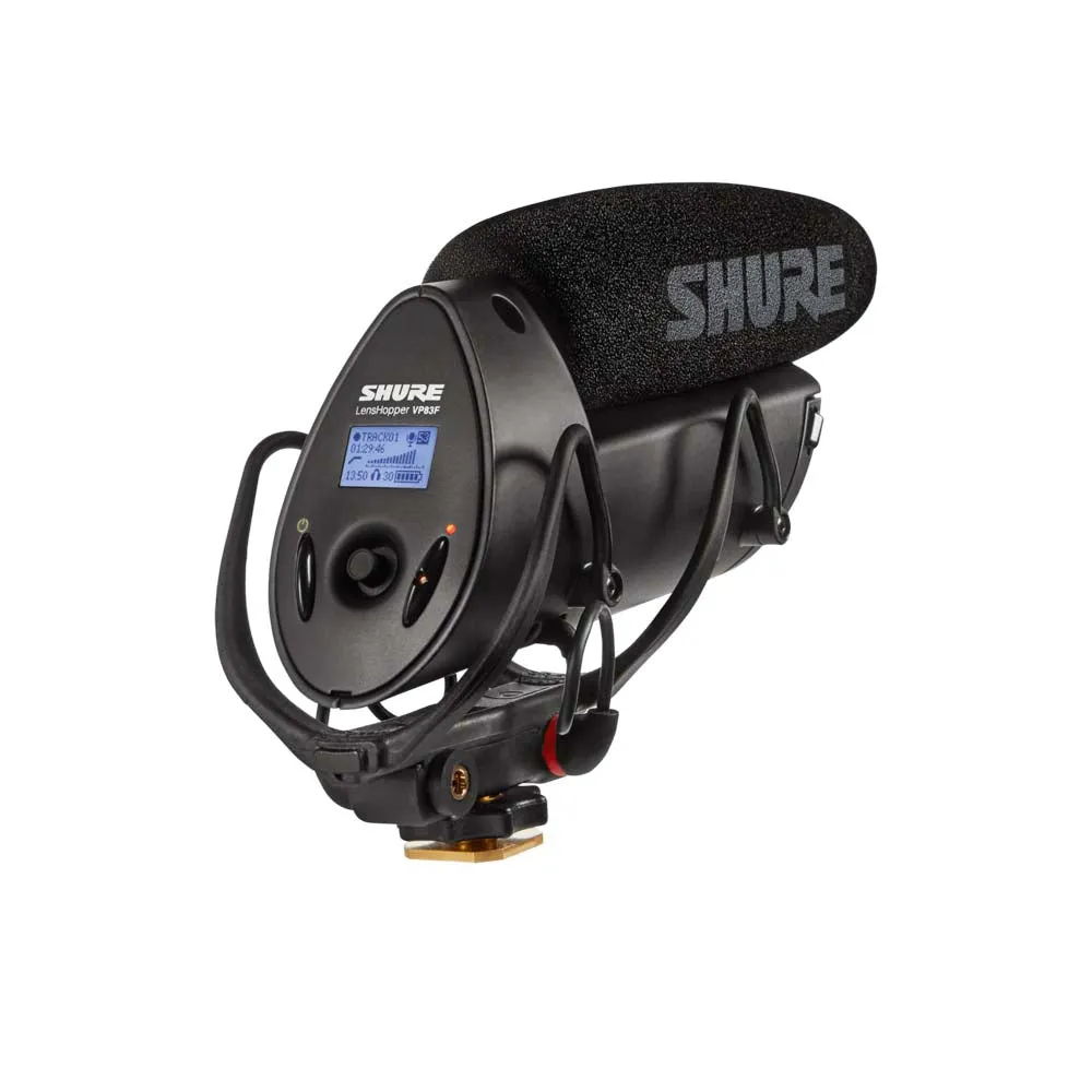 Shure VP83F LensHopper Camera-mount Compact Shotgun Mic with Flash Recording