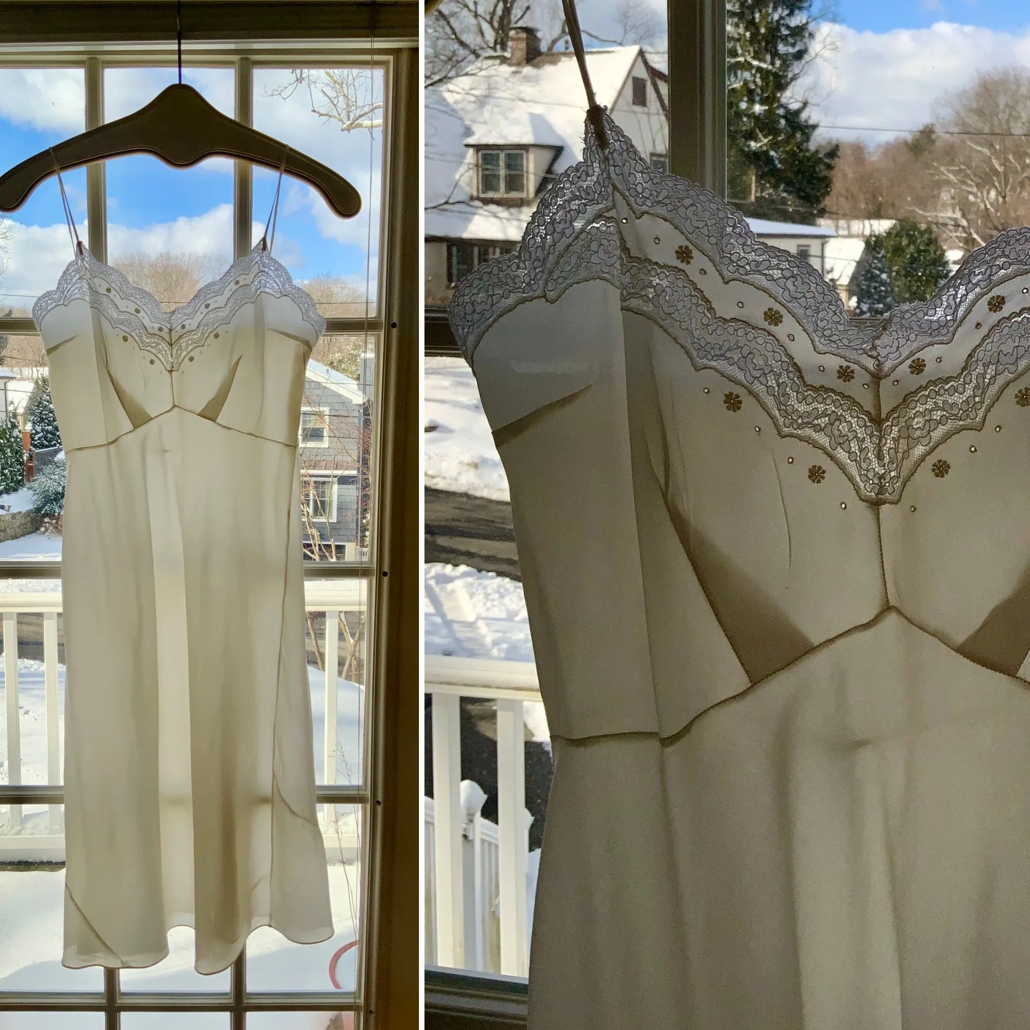 Silk slip Dress - 50s - 50O