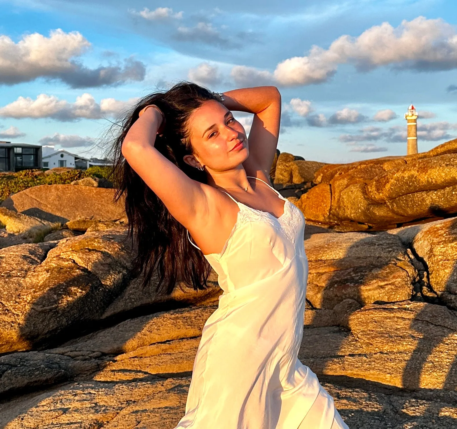 Silk slip Dress - 50s - 50O