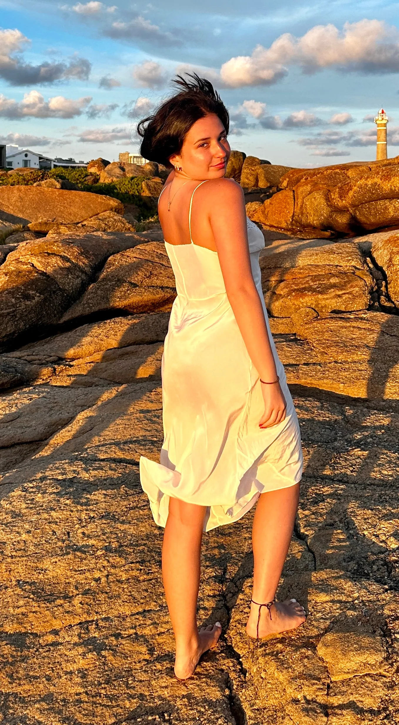 Silk slip Dress - 50s - 50O