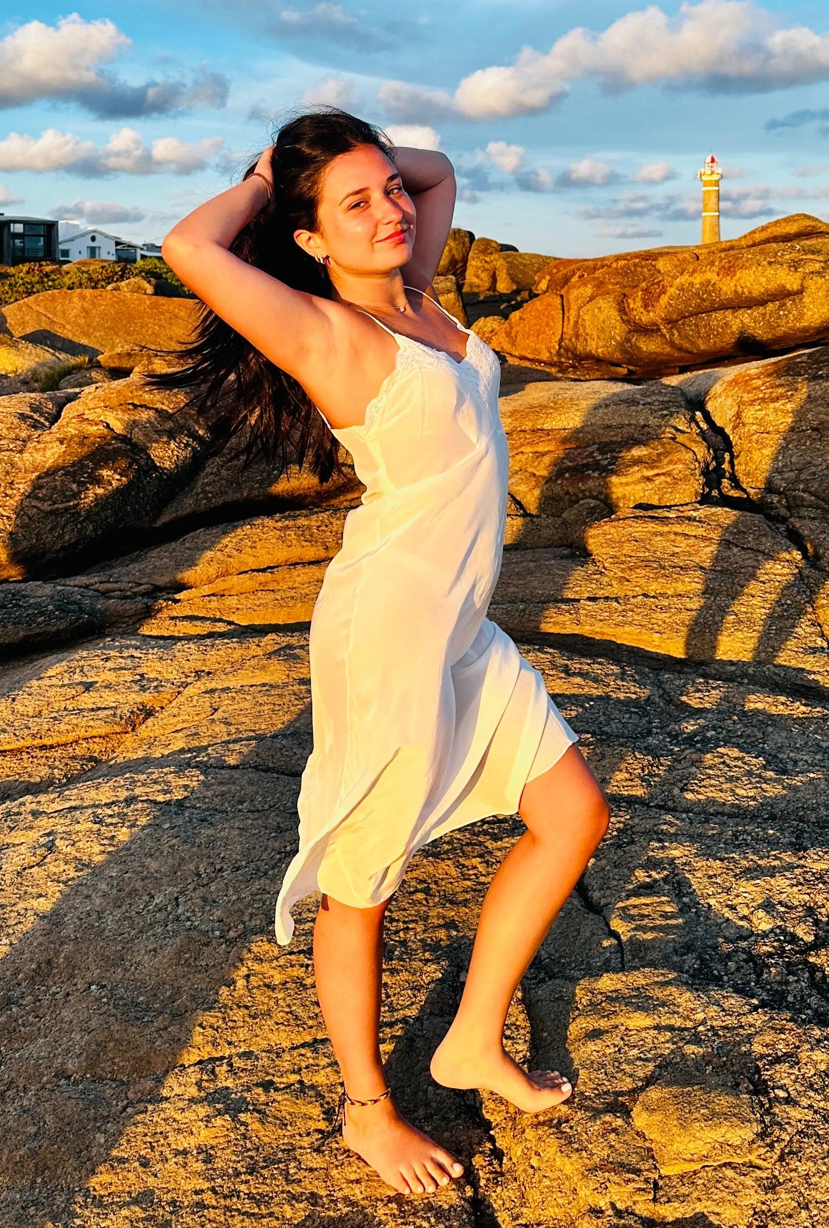 Silk slip Dress - 50s - 50O