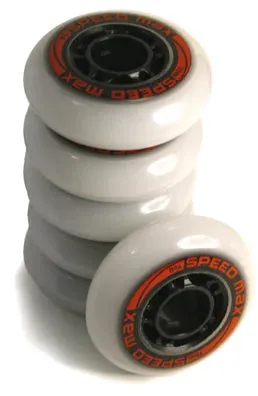 Snow White Speed Max Inline Wheels 6pk