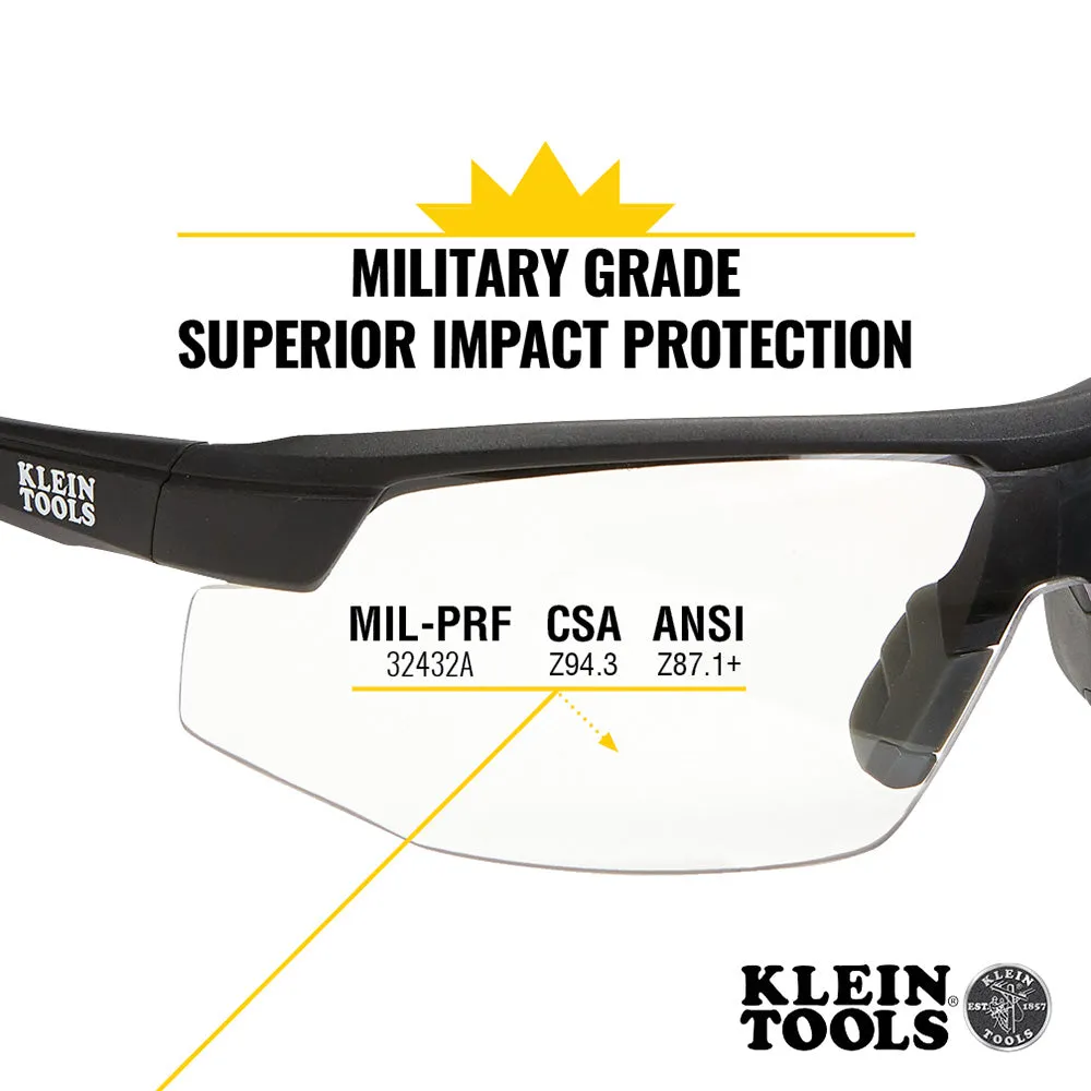 Standard Safety Glasses, Clear Lens