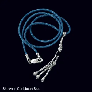 Sterling Prusik Knot and Stopper Nuts Necklace - Rock Climbing Jewelry