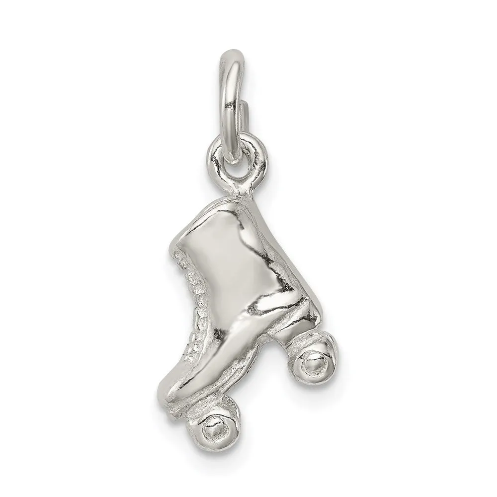 Sterling Silver Roller Skate Charm