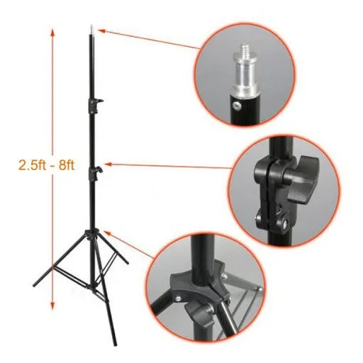 Studio Photography Light Stand (2.7m High)