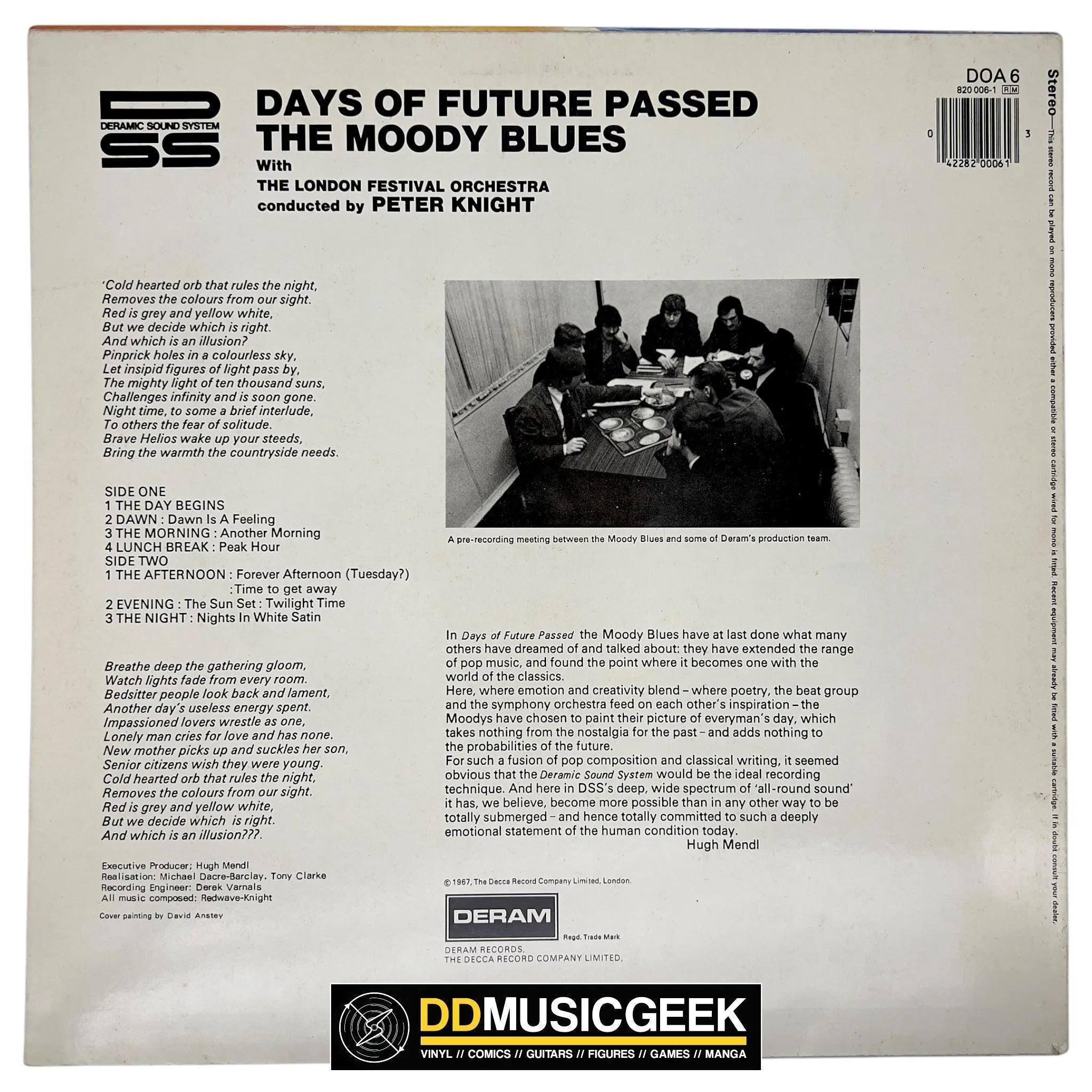 The Moody Blues With The London Festival Orchestra Conducted By Peter Knight : Days Of Future Passed (LP, Album, RE)