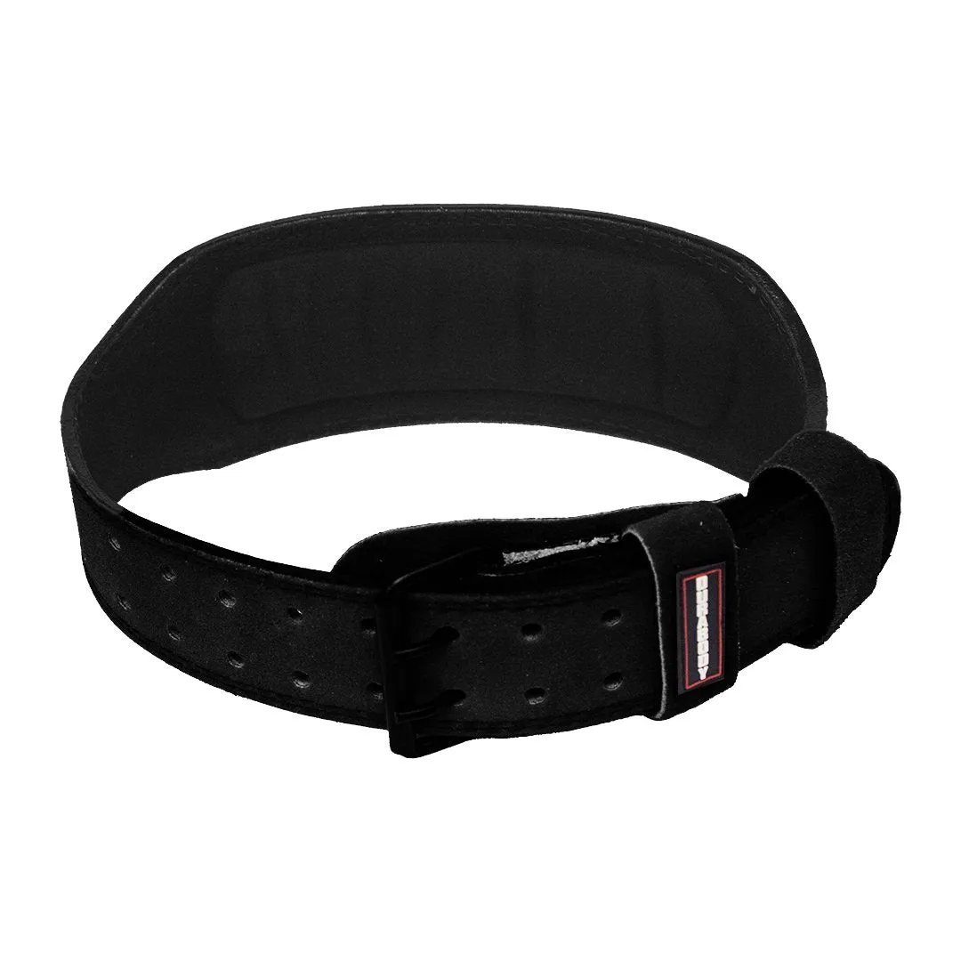 Titan Black Suede Leather Weightlifting Belt