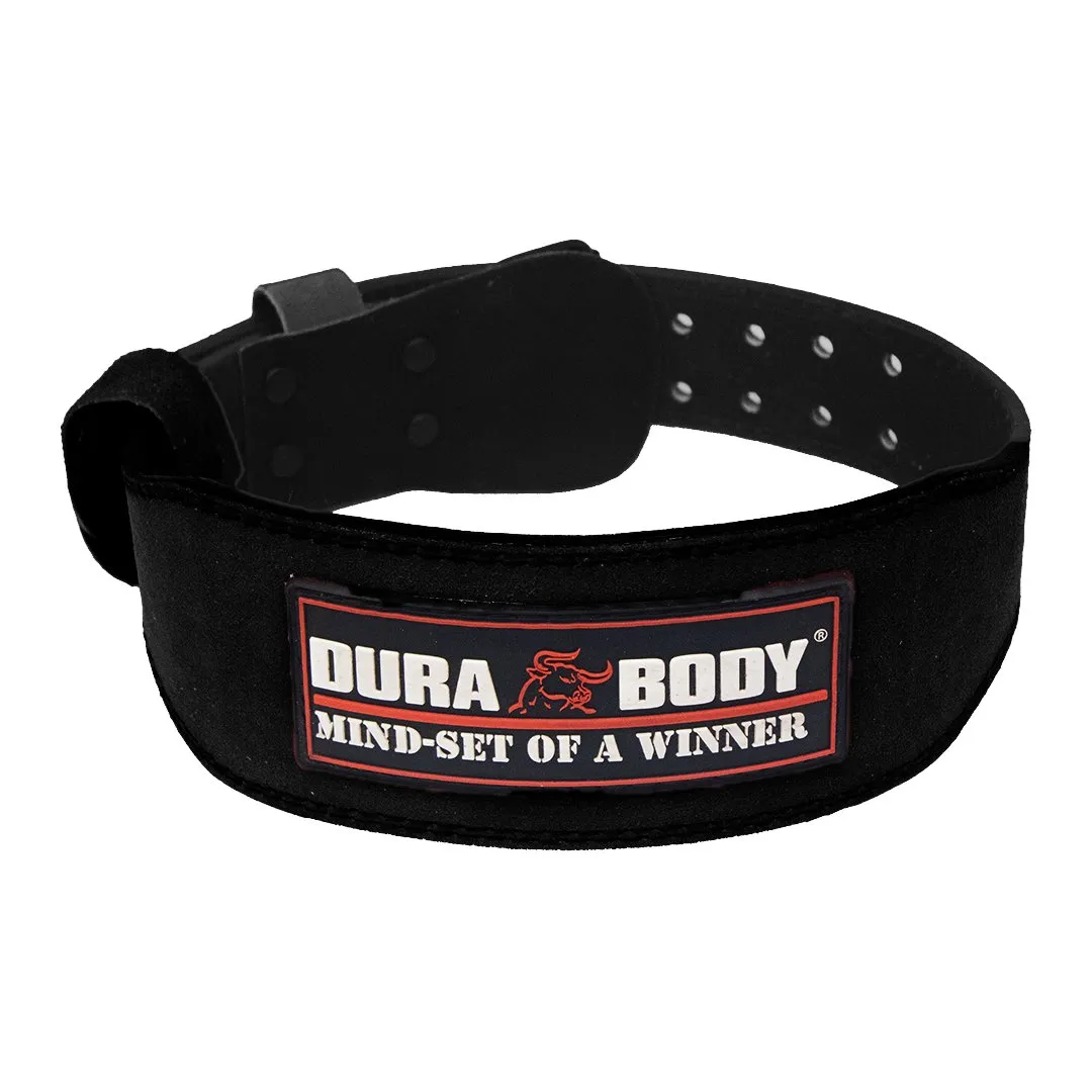 Titan Black Suede Leather Weightlifting Belt