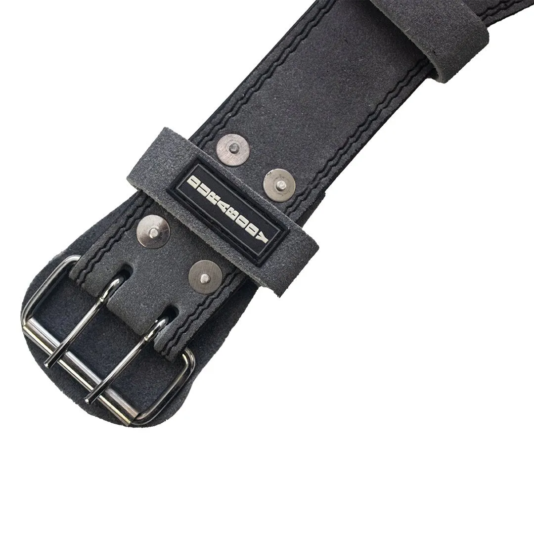 Titan Grey  Suede Leather Weightlifting Belt