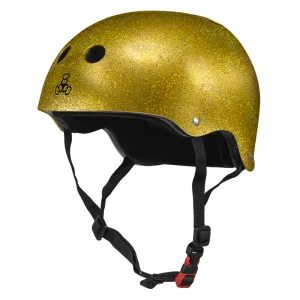 Triple 8 The Certified Helmet SS Gold Glitter